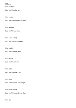 I Like - Dargaville Primary School