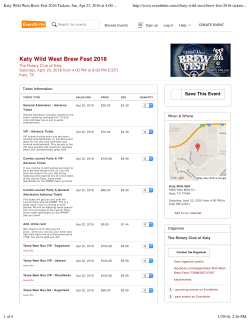Katy Wild West Brew Fest 2016 Tickets, Sat, Apr 23, 2016 at 4:00 PM