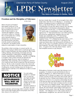 August 2013 - Dallas Libertarian Party