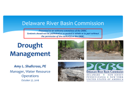 DRBC Drought Management