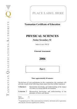 PHYSICAL SCIENCES 2006