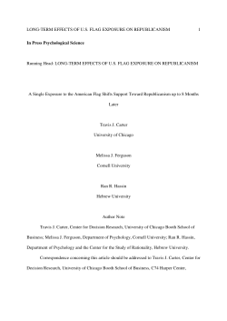 Long-Term Effects of U.S. Flag Exposure on