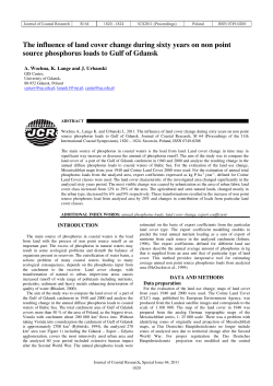 The influence of land cover change during sixty years on non point