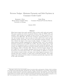 Perverse Nudges: Minimum Payments and Debt