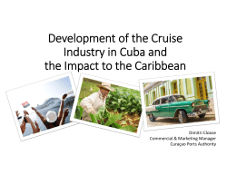 Development of the Cruise Industry in Cuba and the Impact to the