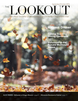 Harvest Dinner - University Club of Saint Paul