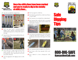 Safe Digging Tips - Kansas One-Call