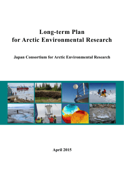 Long-term Plan for Arctic Environmental Research