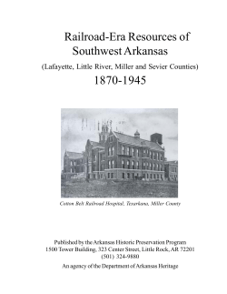 Railroad-Era Resources of Southwest Arkansas