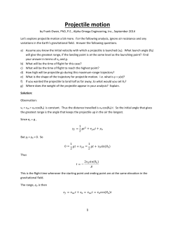 Projectile motion