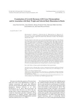 Examination of growth hormone (GH)