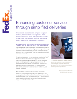 Enhancing customer service through simplified deliveries