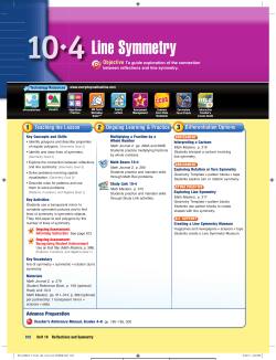 Line Symmetry - Everyday Math