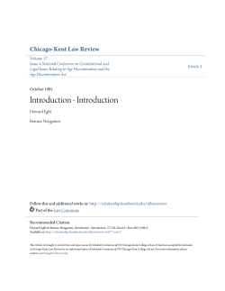 Introduction - Introduction - Scholarly Commons @ IIT Chicago