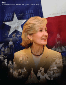 ROTARY NATIONAL AWARD FOR SPACE ACHIEVEMENT