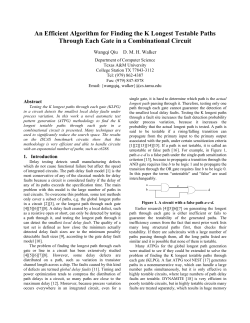 An Efficient Algorithm for Finding the K Longest Testable Paths