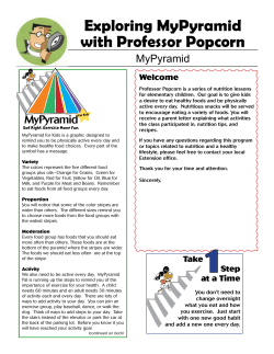 Exploring MyPyramid with Professor Popcorn