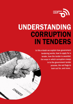 Understanding tender corruption