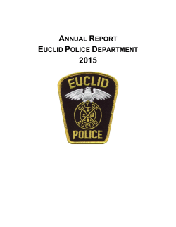2015 Annual Report - Euclid Police Department