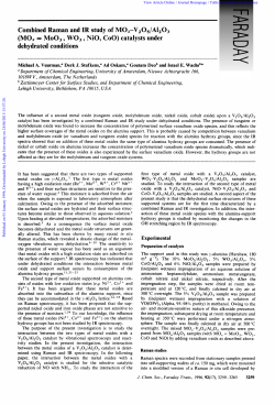 Combined Raman and IR study of MOx