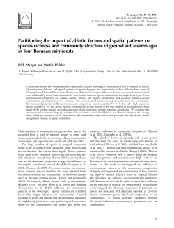 Partitioning the impact of abiotic factors and spatial