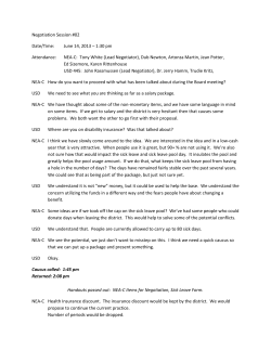 Negotiation Session #02 Date/Time: June 14, 2013 &ndash; 1