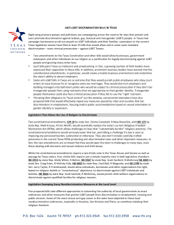 (LGBT) Texans - Texas Freedom Network