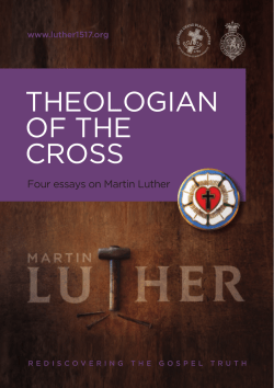 THEOLOGIAN OF THE CROSS