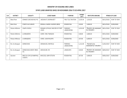 state land granted since 09 november 2016 to 20 april 2017