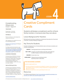 Creative Compliment Cards