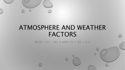 Atmosphere and Weather Factors