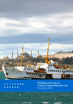Shedding new light on Turkey`s Capital Markets Law