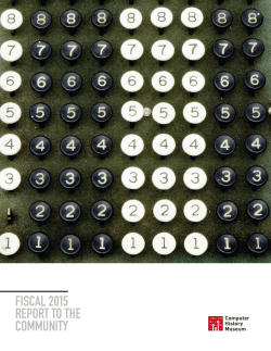 Other Publications: FY15 Annual Report