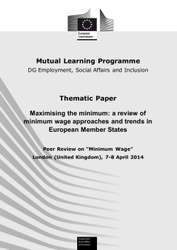 Maximising the minimum: a review of minimum wage approaches