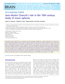 Jean-Martin Charcot`s role in the 19th century