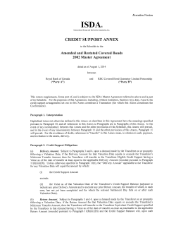 credit support annex