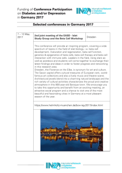 Selected Conferences