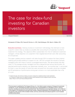 The case for index-fund investing for Canadian investors