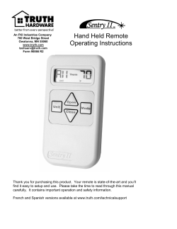 SentryII Remote R2
