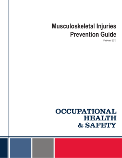 Musculoskeletal Injuries Prevention Guide