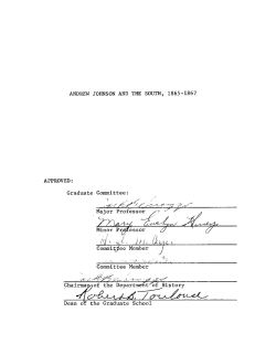 andrew johnson and the south, 1865-1867