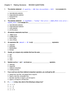 Chapter 1 REVIEW QUESTIONS