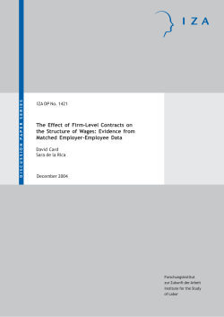 The Effect of Firm-Level Contracts on the Structure of