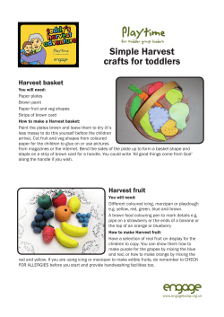 Harvest crafts - Care for the Family