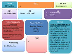 Ancient Greece Spring 1 (2017)