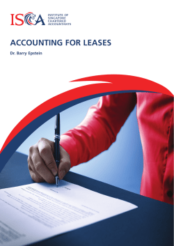 accounting for leases