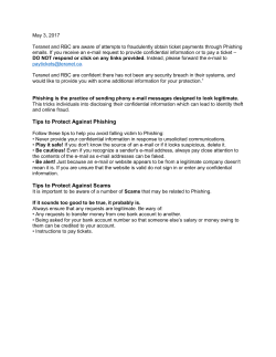 Tips to Protect Against Phishing Tips to Protect