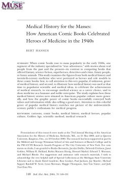 Medical History for the Masses: How American Comic Books