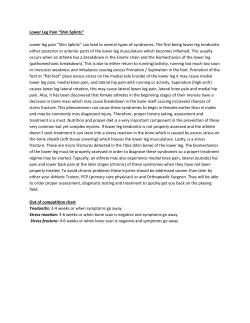 Lower leg pain &ldquo;Shin Splints&rdquo;