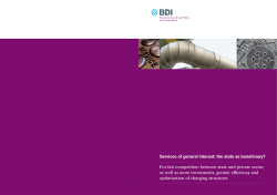 For fair competition between state and private sector, as well as